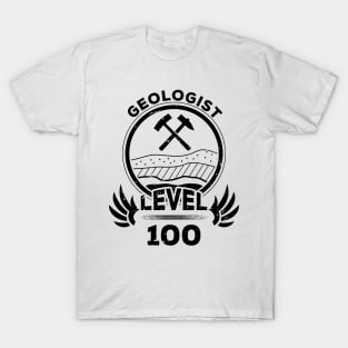 Level 100 Geologist Gift T-Shirt